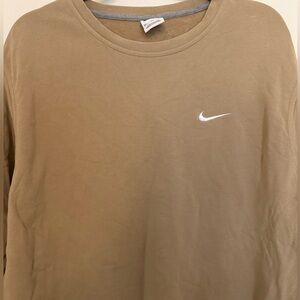 NIKE TAN CREWNECK, SZ XXL
